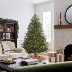 Online 7.5 ft. Pre-Lit Nordic Spruce Medium Tree with Clear Lights Medium|Pre-Lit