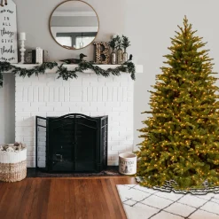 Sale 6.5 ft. Pre-Lit Nordic Spruce Tree with Clear Lights Full|Pre-Lit