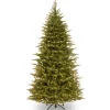 Online 7.5 ft. Pre-Lit Nordic Spruce Slim Tree with Dual Color LED Lights Slim|Pre-Lit