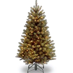 New 5 ft. Pre-Lit North Valley Spruce Tree with Clear Lights Full|Pre-Lit