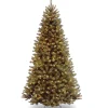 Clearance 6 ft. Pre-Lit North Valley Spruce Tree with Clear Lights Full|Pre-Lit