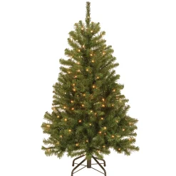Sale 4.5 ft. Pre-Lit North Valley Spruce Tree with Clear Lights Full|Pre-Lit