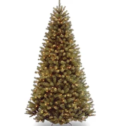 Outlet 6.5 ft. Pre-Lit North Valley Spruce Tree with Clear Lights Full|Pre-Lit