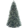 Sale 7.5 ft. Pre-Lit North Valley Spruce Blue Tree with Clear Lights Full|Pre-Lit