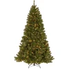 Clearance 7.5 ft. Pre-Lit North Valley Spruce Tree with Clear Lights Full|Pre-Lit