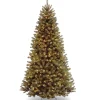 Outlet 7 ft. Pre-Lit North Valley Spruce Tree with 700 Clear Lights Full|Pre-Lit