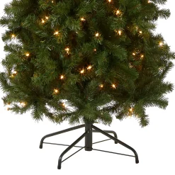 Online 7.5 ft. Pre-Lit North Valley Spruce Pencil Slim Tree with Clear Lights Full|Pre-Lit