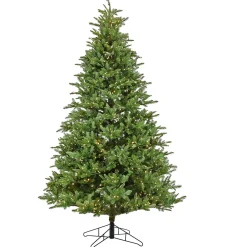 Best 10 ft. Pre-Lit Norway Spruce Hinged Tree with Warm White LED Lights Pre-Lit|Slim
