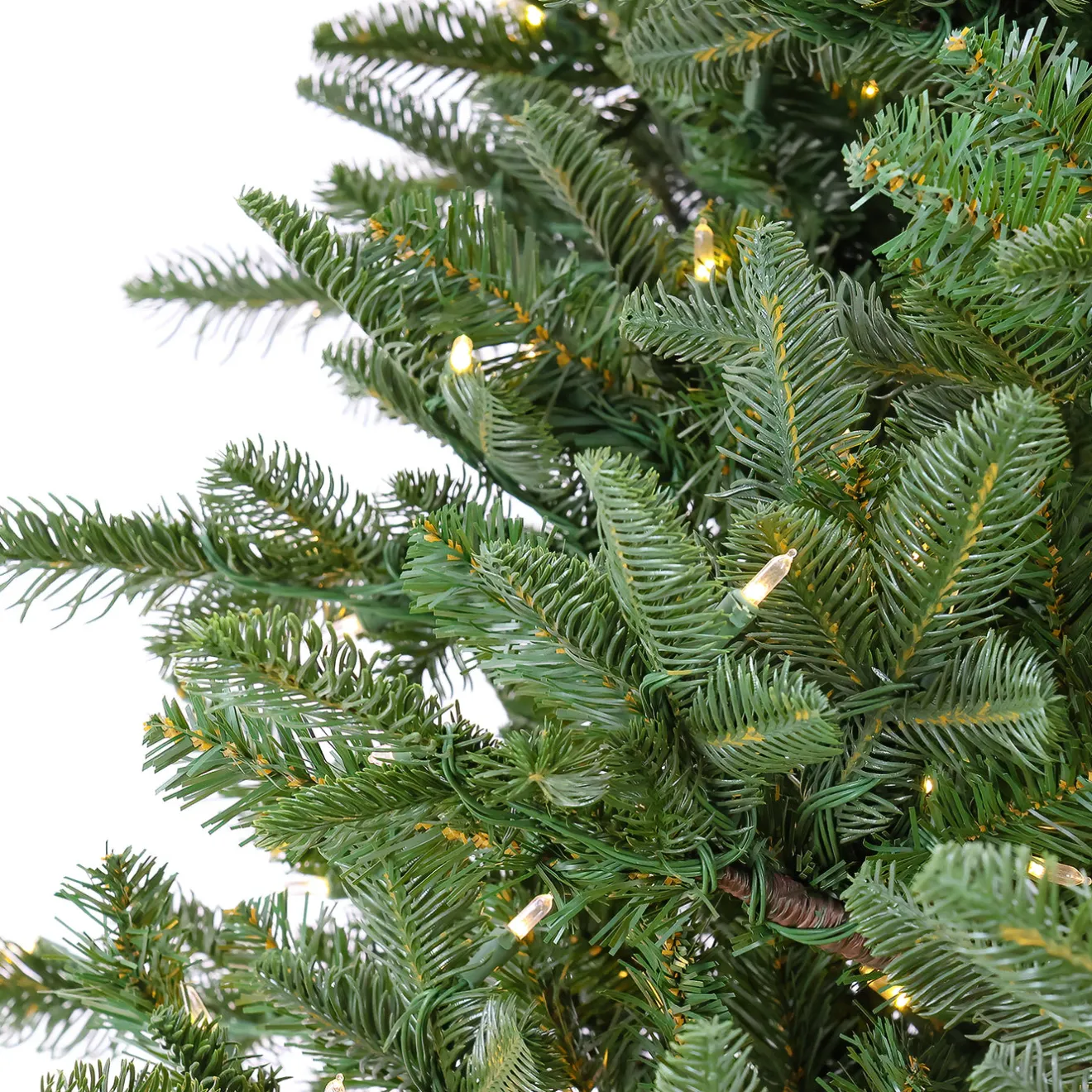 Best 10 ft. Pre-Lit Norway Spruce Hinged Tree with Warm White LED Lights Pre-Lit|Slim