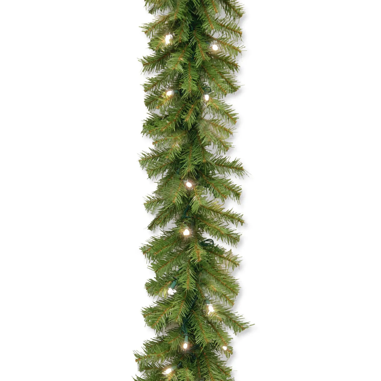 Sale 9 ft. Pre-Lit Norwood Fir Garland with Warm White LED Lights Pre-Lit Christmas Garlands|7-10 Feet Christmas Garlands