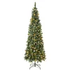 Best 7.5 ft. Pre-Lit Oakley Hills Slim Tree with LED Lights Slim|Pre-Lit