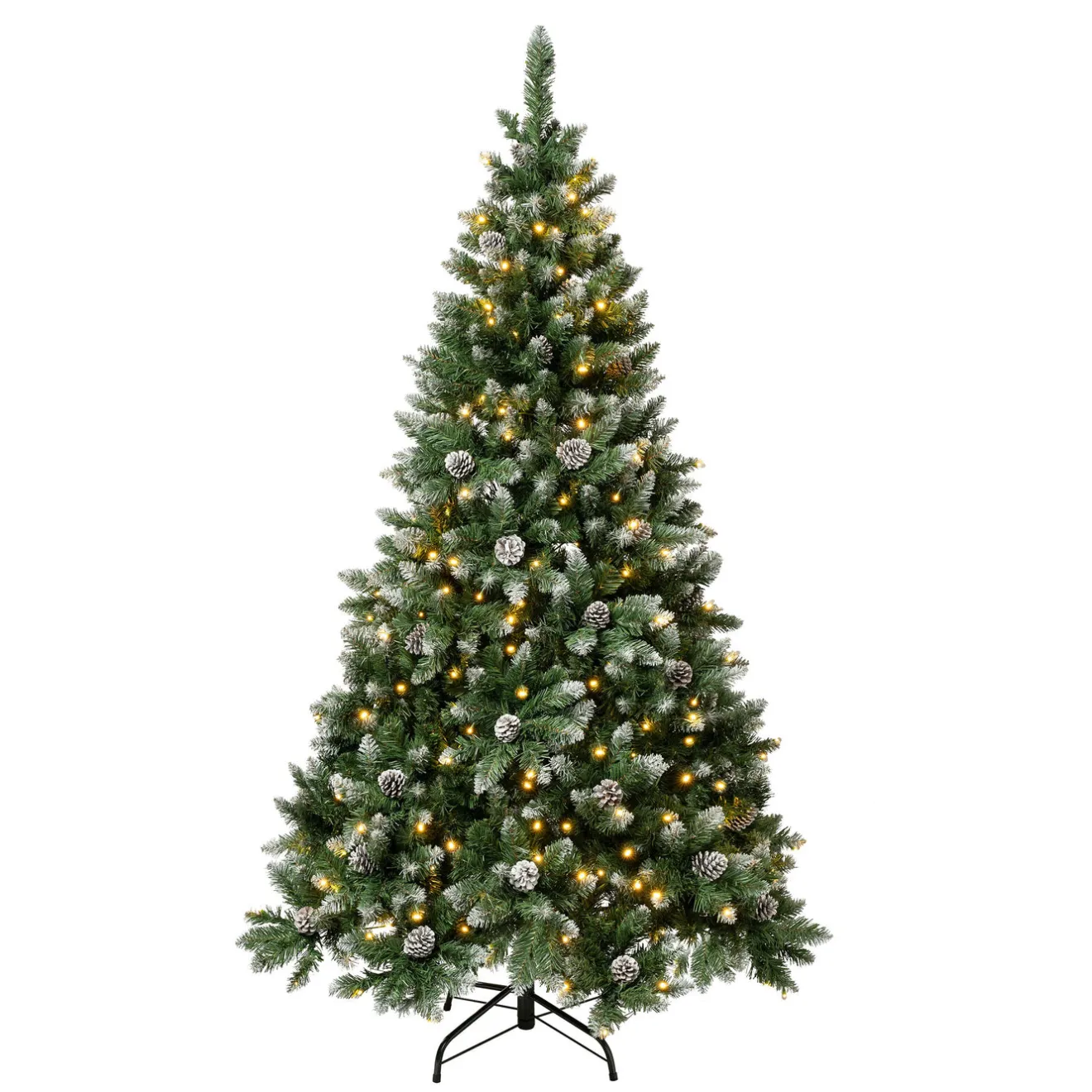 Online 6 ft. Pre-Lit Oakley Hills Snow Tree with Warm White LED Lights Full|6 To 6.5 Feet