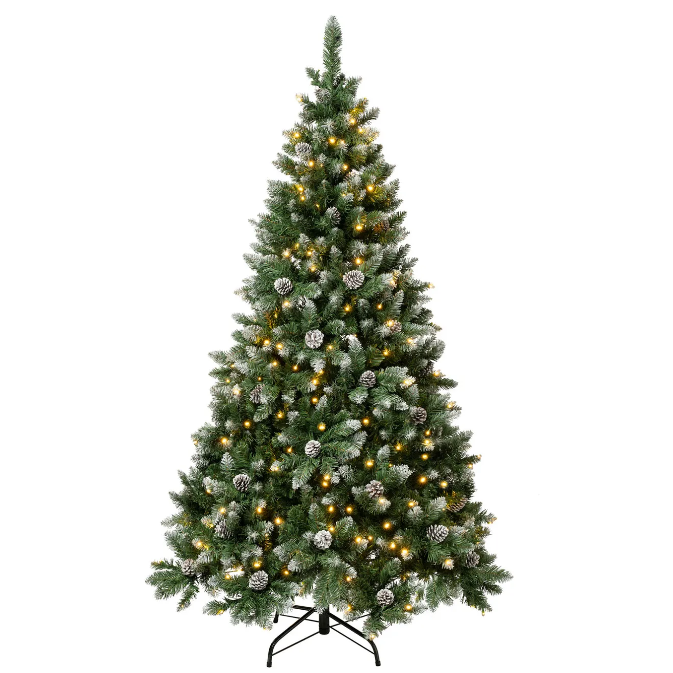 Online 6 ft. Pre-Lit Oakley Hills Snow Tree with Warm White LED Lights Full|6 To 6.5 Feet