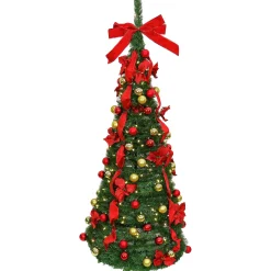 Best 6 ft. Pre-Lit Party Pop-Up Tree Decorative Accents