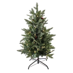 Online 3 ft. Pre-Lit Pathway Tree with Clear Lights Full|Pre-Lit