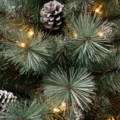 Sale 6 ft. Pre-Lit Perry Mixed Pine Tree with Clear Lights Full|Pre-Lit