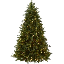 Clearance 6.5 ft. Pre-Lit Princeton Fraser Fir Tree with PowerConnect Dual Color LED Lights Full|Pre-Lit