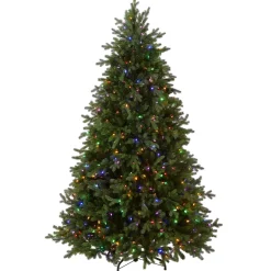 7.5 ft. Pre-Lit Princeton Fraser Fir Tree with PowerConnect and 800 Dual Color LED Lights Full|Pre-Lit