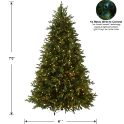 7.5 ft. Pre-Lit Princeton Fraser Fir Tree with PowerConnect and 800 Dual Color LED Lights Full|Pre-Lit