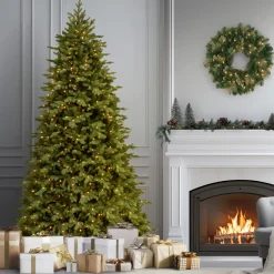 Outlet 9 ft. Pre-Lit Princeton Fraser Fir with PowerConnect Dual Color LED Lights Pre-Lit|9 To 9.5 Feet