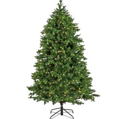 Online 6.5 ft. Pre-Lit Rockport Tree with PowerConnect LED Lights Full|Pre-Lit