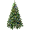 Clearance 6 ft. Pre-Lit Sagamore Tree with Multi LED Lights Full|Pre-Lit