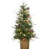 4 ft. Pre-Lit Scotch Creek Fir Tree with LED Lights Slim|Pre-Lit