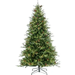 Sale 7.5 ft. Pre-Lit Skykomish Pine Tree with LED Lights Pre-Lit|Full