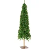 Clearance 6.5 ft. Pre-Lit Snowy Grand Alpine Pencil Slim Tree with Clear Lights Slim|6 To 6.5 Feet