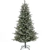Best 6 ft. Pre-Lit Snowy Libby Fir Tree with LED Lights Full|Pre-Lit