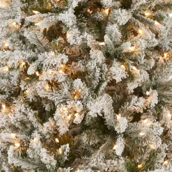 Online 6.5 ft. Pre-Lit Snowy Mixed Pine Tree with Clear Lights Full|Pre-Lit