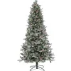 Outlet 7.5 ft. Pre-Lit Snowy Poechmann Fir Tree with LED Lights Pre-Lit|Full