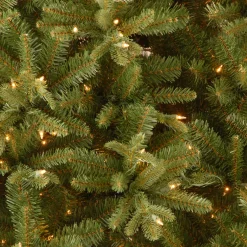 Discount 9 ft. Pre-Lit Tiffany Fir Slim Tree with Clear Lights - PE Branch Tips Slim|Pre-Lit