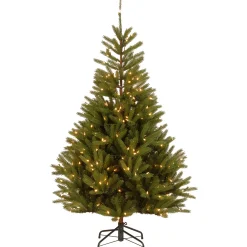 Clearance 7.5 ft. Pre-Lit Topeka Spruce Tree with Clear Lights Pre-Lit|7 To 7.5 Feet