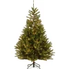 New 6.5 ft. Pre-Lit Topeka Spruce Tree with Clear Lights Full|Pre-Lit