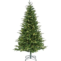 Clearance 6 ft. Pre-Lit Whatcom Pine Tree with LED Lights Full|Pre-Lit
