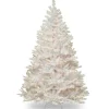 Clearance 6.5 ft. Pre-Lit Winchester Pine White Tree with Clear Lights Pre-Lit|Full