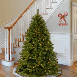 Sale 6.5 ft. Pre-Lit Winchester Pine Tree with Clear Lights Full|Pre-Lit