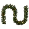 Sale 9 ft. Pre-Lit Winchester Pine Garland with Clear Lights 7-10 Feet Christmas Garlands