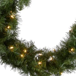 Sale 9 ft. Pre-Lit Winchester Pine Garland with Clear Lights 7-10 Feet Christmas Garlands