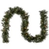 Discount 9 ft. Pre-Lit Wispy Willow Garland with Clear Lights 7-10 Feet Christmas Garlands