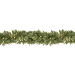 Discount 9 ft. Pre-Lit Wispy Willow Garland with Clear Lights 7-10 Feet Christmas Garlands