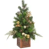New 3 ft. Pre-Lit Yuletide Glam Tree with Warm White LED Lights Pre-Lit|Full