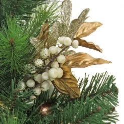 New 3 ft. Pre-Lit Yuletide Glam Tree with Warm White LED Lights Pre-Lit|Full