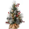 Online 2 ft. Snowy Glacier Pine Tree with Warm White LED Lights Tabletop|Under 5 Feet