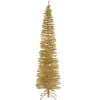 Best 7 ft. Tinsel Collection Champagne Gold Tree Slim|Pre-Lit