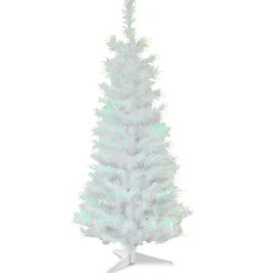 Discount 3 ft. Tinsel Collection White Iridescent Tree Slim|Pre-Lit