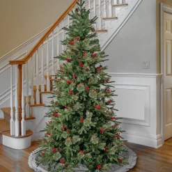 Online 7.5 ft. Virginia Pine Mixed Feel Real Tree Full|Pre-Lit