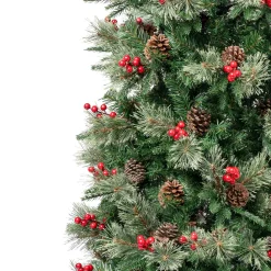 Sale 7.5 ft. Virginia Pine Mixed Feel Real Slim Tree Slim|Pre-Lit