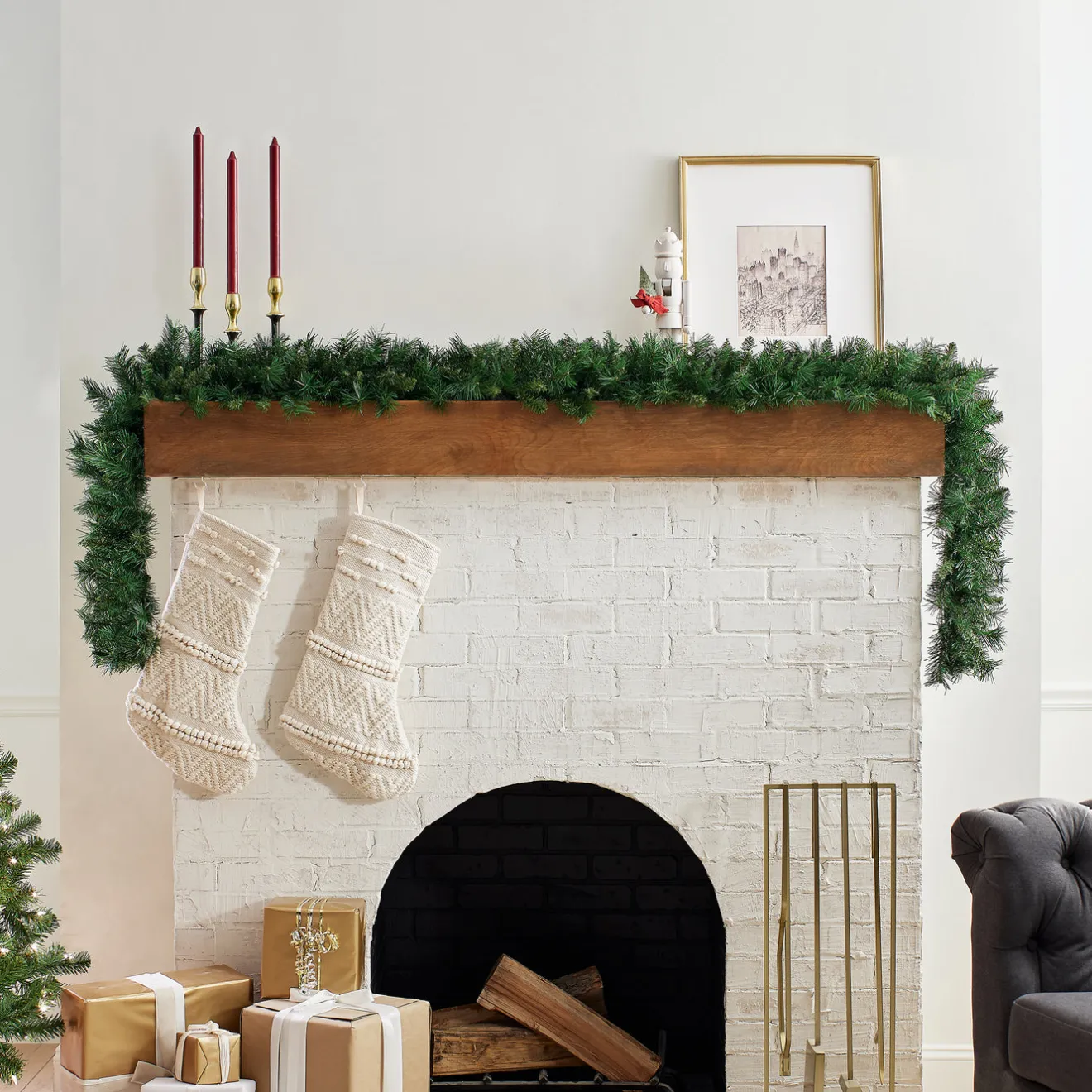 Clearance 9 ft. Winchester Pine Garland 7-10 Feet Christmas Garlands